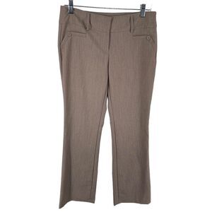Joe Benbasset Women's Work Pants Flat Front Trousers Office Career Brown Size 7